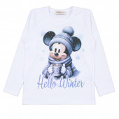 Детска коледна блуза "Winter" в бяло 2