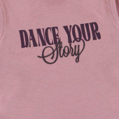 Детска леко скъсена блуза "Dance story" 3