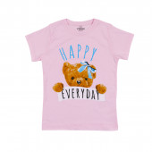 Детска лятна пижама "Happy everyday" в розово 3
