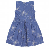 Детска лятна рокля от мек деним 2