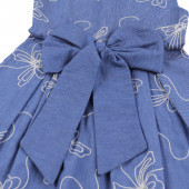 Детска лятна рокля от мек деним 3