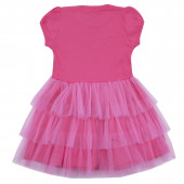 Детска лятна рокля "Теди" в наситено розово 2
