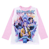 Детска памучна пижама "K-pop" в розово 2
