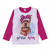 Детска памучна пижама "Yorkie mom" 2