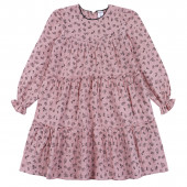 Детска памучна рокля с цветчета 4