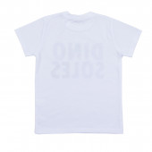 Детска памучна тениска "Dino" в бяло 2