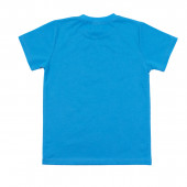 Детска памучна тениска "Dino" в синьо 2
