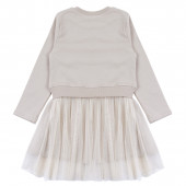 Детска плътна рокля с пеперуди 2