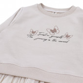 Детска плътна рокля с пеперуди 3