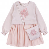 Плътна детска рокля с чантичка 2