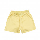 Детска пола-панталон с къдрички в жълто 2