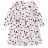 Детска рипсена рокля с цветчета 2