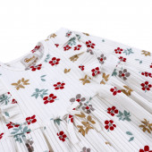 Детска рипсена рокля с цветчета 3