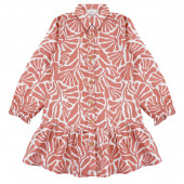 Детска рокля-риза с принт в корал 2