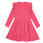Детска рокля "Shine" в наситено розово 2
