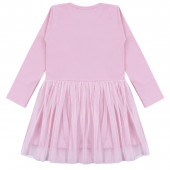 Детска рокля "Cute cats" в розово 2