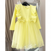 Детска рокля "Елиа" в жълто 2
