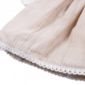 Детска рокля "Love" в крем и бежово 6