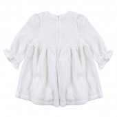 Детска рокля с къдрички и панделка 3