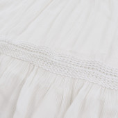 Детска рокля с плетена дантела в екрю 7