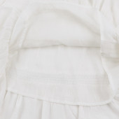 Детска рокля с плетена дантела в екрю 8