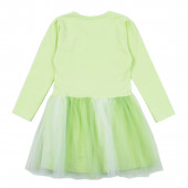 Детска рокля "Sisterly love" в зелено 2