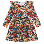 Детска рокля с къдрички ''Floral threads'' 2