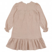 Детска памучна рокля ''Саня'' в бежово 5