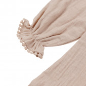 Детска памучна рокля ''Саня'' в бежово 7