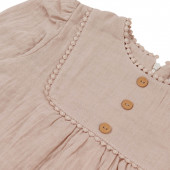Детска памучна рокля ''Саня'' в бежово 6