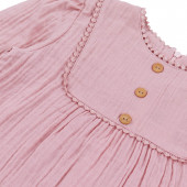 Детска памучна рокля ''Саня'' в опушено розово 6