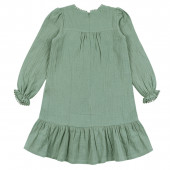 Детска памучна рокля ''Саня'' в зелено 3