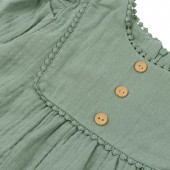 Детска памучна рокля ''Саня'' в зелено 4