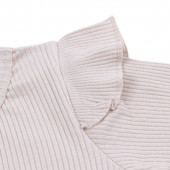 Детска рокля с тюл в бежово 5