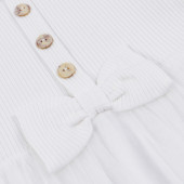 Детска рокля с тюл в екрю 4