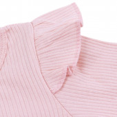 Детска рокля с тюл в пудра 4