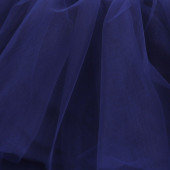 Трикотажна детска рокля с тъмносин тюл 6