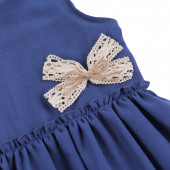 Елегантна детска рокля ''Амая'' с брошка 3