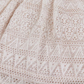 Дантелена детска рокля с дънково яке в бежово 6