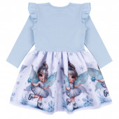 Детска рокля ''Зимна фея'' в синьо 2