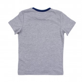 Детска памучна тениска в сив меланж  "Blue Whale" 2