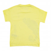 Детска памучна тениска в жълто "Lizard" 2