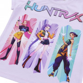 Детска тениска "Cartoon girls" в лилаво 3