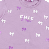 Детска тениска "Chic" в лилаво 3