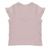 Детска тениска с 3D цветчета 2