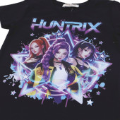 Детска тениска "K-pop" в черно 3