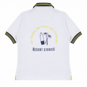 Детска тениска с якичка и джобче "Resort" 3