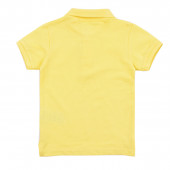 Детска тениска с якичка в жълто 2