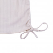 Детска тениска с връзки в бежово 3