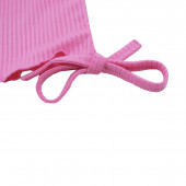 Детска тениска с връзки в розово 3
